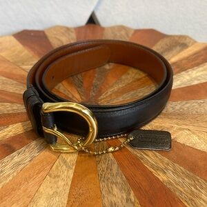 Vintage Coach Navy Blue ladies leather belt size medium